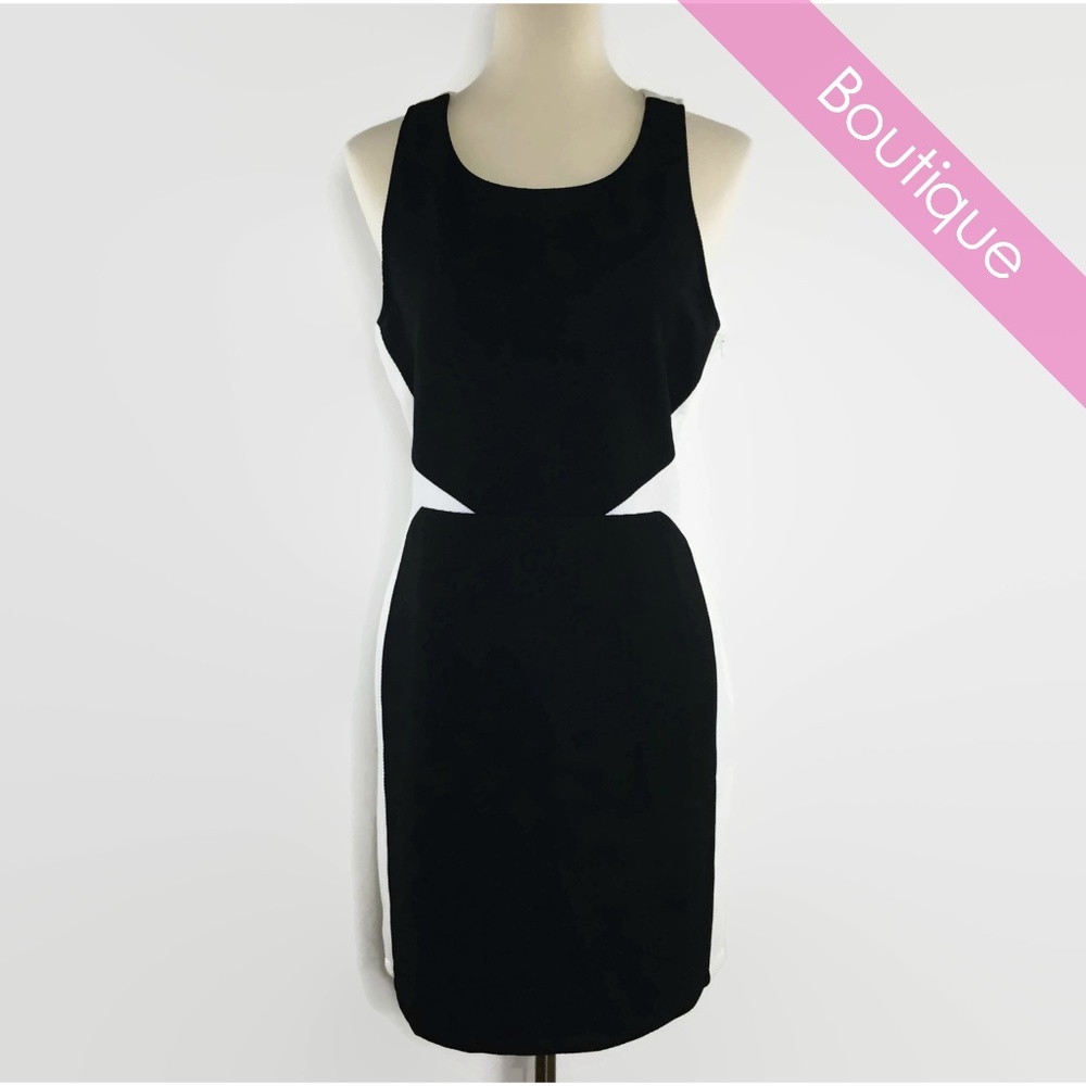 NWT Esley Black & White Body Con Dress